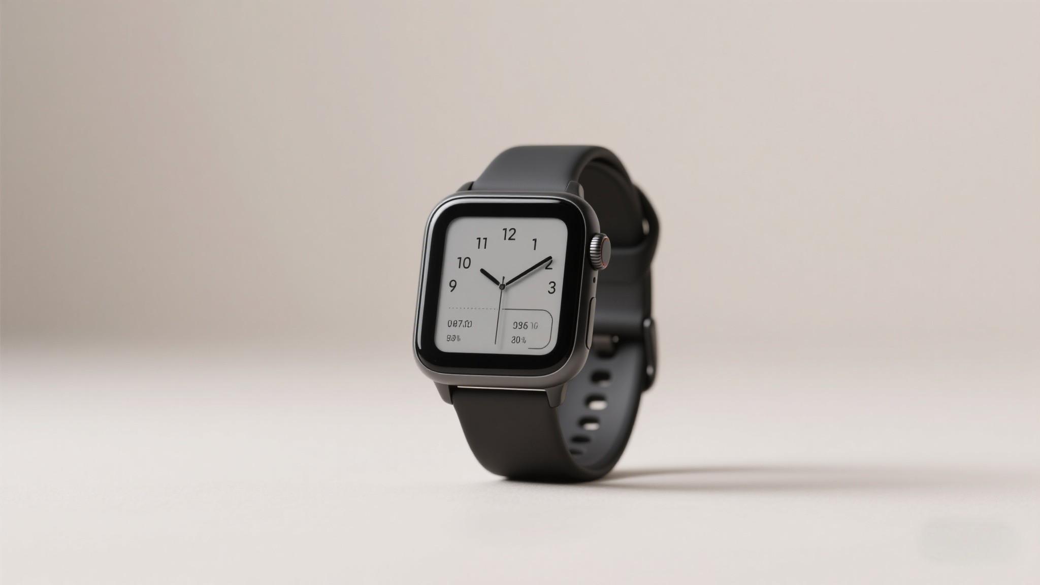 Advanced E-Ink smartwatch with wearable health technology revolutionizing wellness tracking with 30-day battery life.