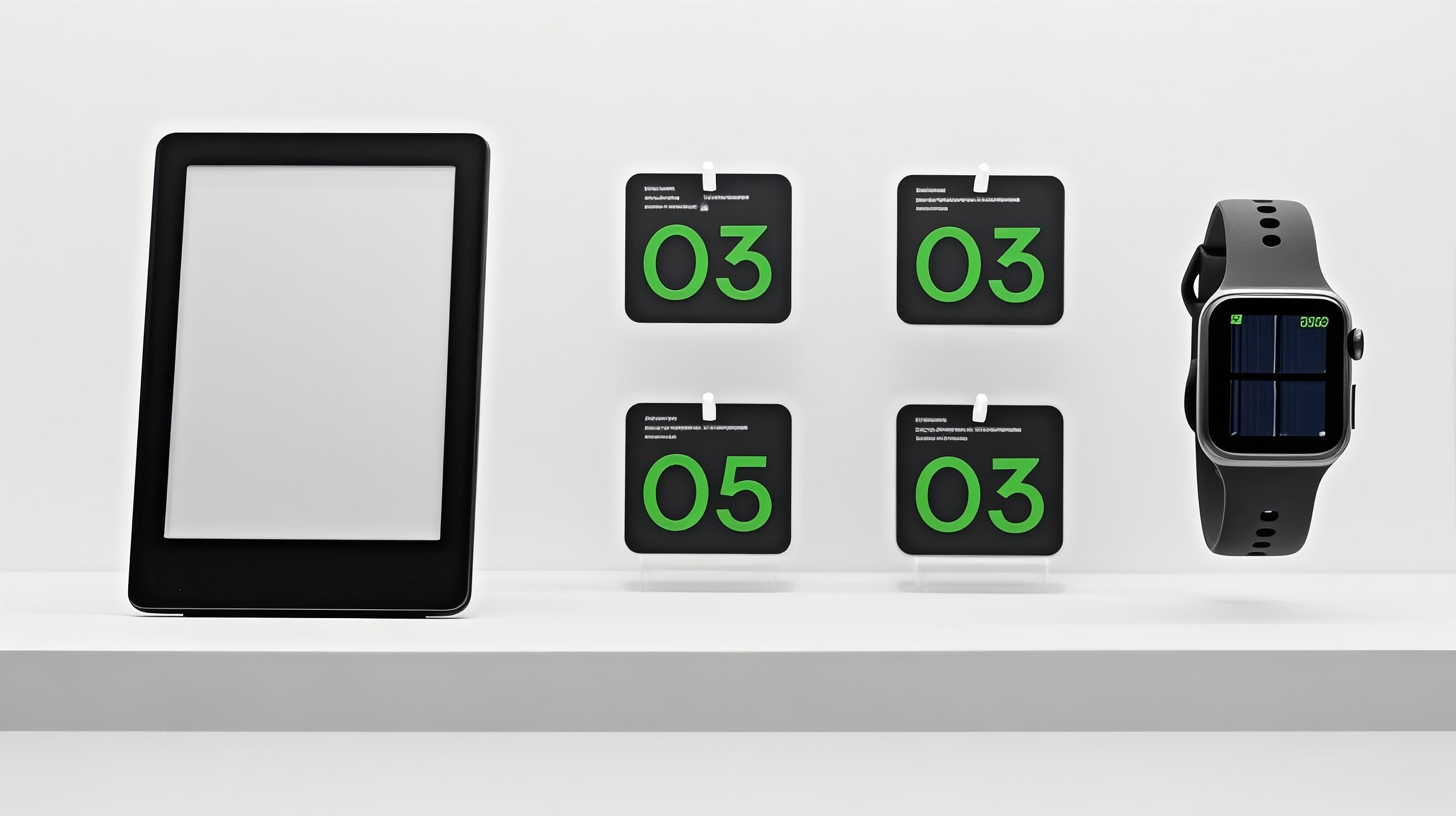 E-Ink technology powering a paperless future with sustainable displays in education, retail, and smart city applications.