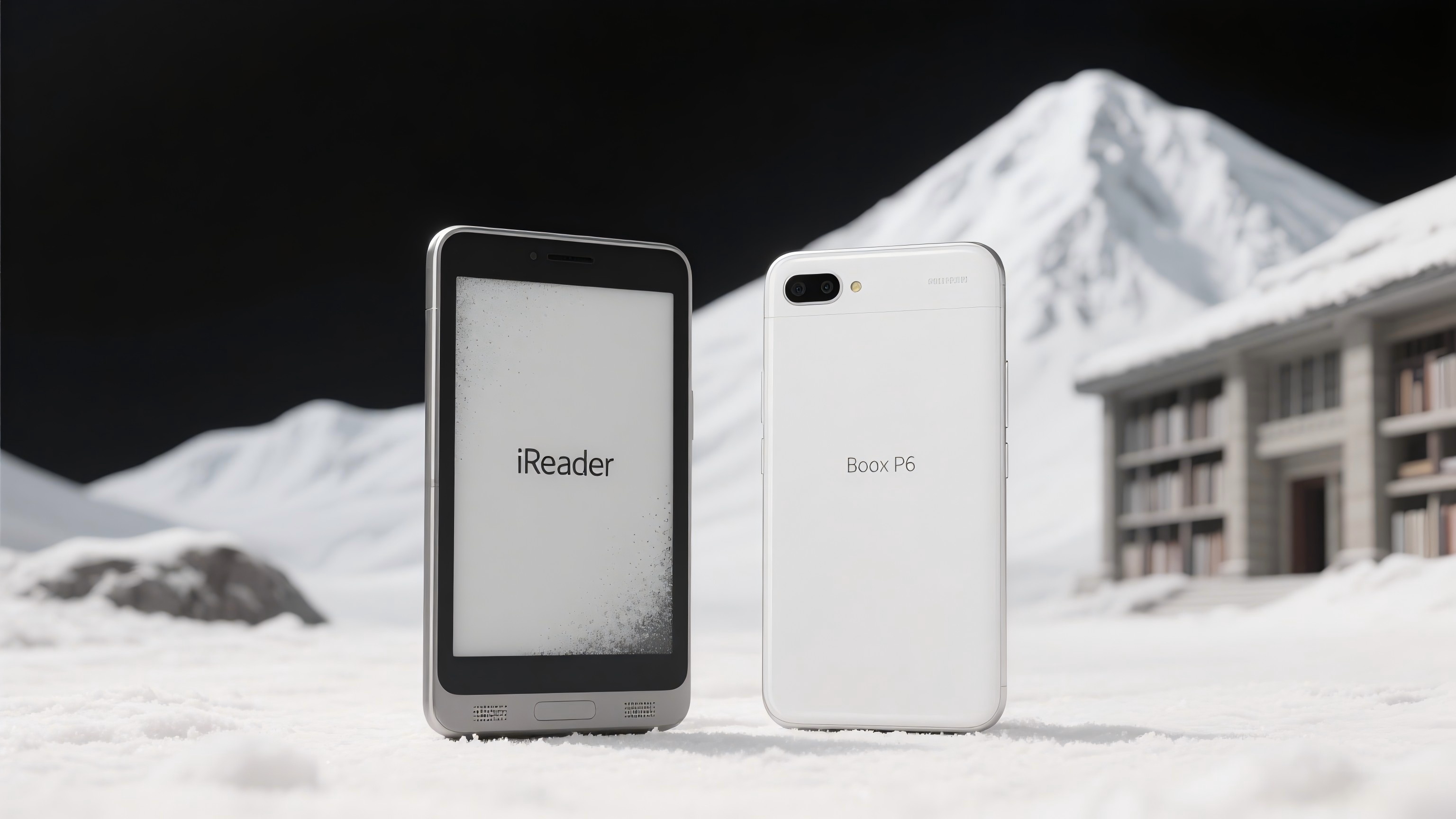 Side-by-side comparison of iReader and Boox P6 devices showcasing the durability debate in e-ink smartphone design.