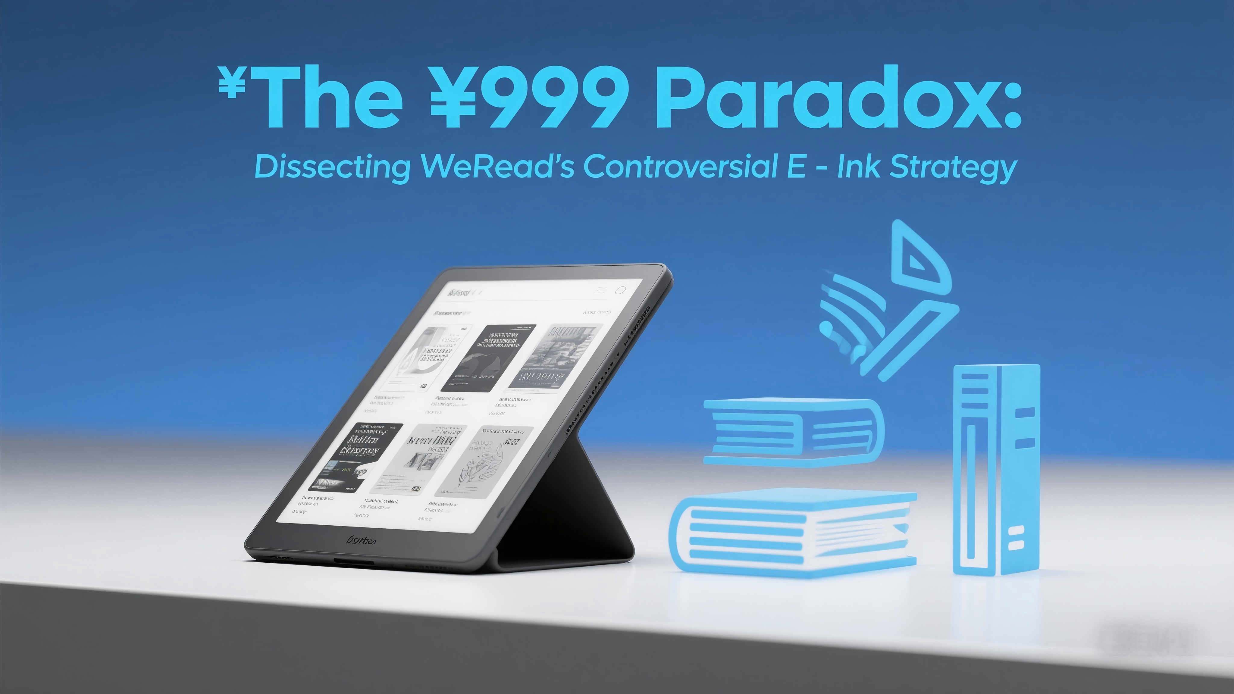 WeRead 999 e-reader device showcasing the controversial design similarities to Boox e-readers in the competitive market.